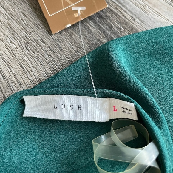 Lush NWT Women’s criss cross v neck top, size large. - Picture 3 of 10